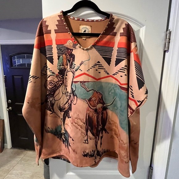 Fashion Express Jackets & Blazers - Western Poncho - S/M